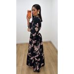 Vestido Talita Estampado 5 Preto