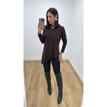 Blusa Ponta Marrom