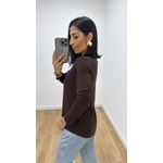 Blusa Ponta Marrom