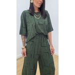 Conjunto Juliana Estampado Verde Militar 2