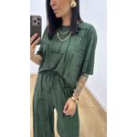 Conjunto Juliana Estampado Verde Militar 2