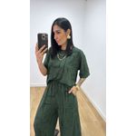 Conjunto Juliana Estampado Verde Militar 2