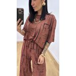 Conjunto Juliana Estampado Marrom 2