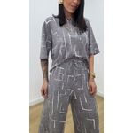 Conjunto Juliana Estampado Cinza 2
