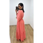 Vestido Talita Poá Coral