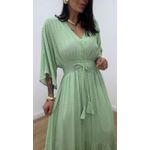 Vestido Talita Poá Verde Bebê