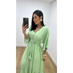 Vestido Talita Poá Verde Bebê