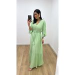 Vestido Talita Poá Verde Bebê