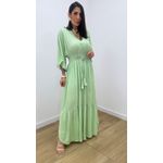 Vestido Talita Poá Verde Bebê