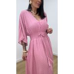 Vestido Talita Poá Rose