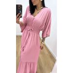 Vestido Talita Poá Rose