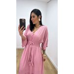 Vestido Talita Poá Rose