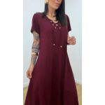 Vestido Norma Vinho