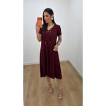 Vestido Norma Vinho