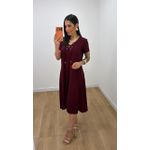 Vestido Norma Vinho