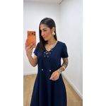 Vestido Norma Azul Marinho