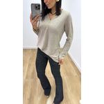 Blusa Flóra Areia