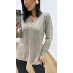 Blusa Flóra Areia
