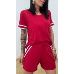Conjunto Short Nívea Vermelho
