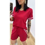 Conjunto Short Nívea Vermelho