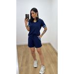 Conjunto Short Nívea Azul Marinho
