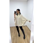 Poncho Mousse Areia