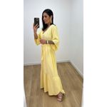 Vestido Talita Liso Amarelo