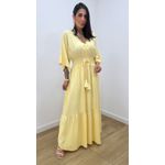 Vestido Talita Liso Amarelo
