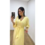 Vestido Talita Liso Amarelo