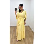 Vestido Talita Liso Amarelo