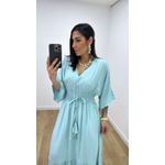 Vestido Talita Liso Azul