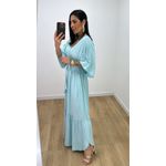 Vestido Talita Liso Azul