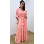 Vestido Talita Liso Pêssego