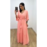 Vestido Talita Liso Pêssego