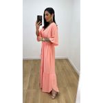 Vestido Talita Liso Pêssego
