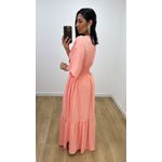 Vestido Talita Liso Pêssego