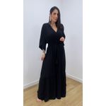 Vestido Talita Liso Preto