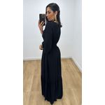 Vestido Talita Liso Preto