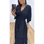 Vestido Talita Liso Preto