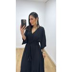 Vestido Talita Liso Preto