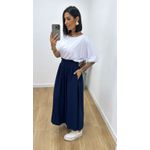 Saia Violeta Azul Marinho