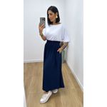 Saia Violeta Azul Marinho