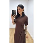 Vestido Manuela Marrom