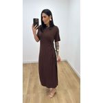 Vestido Manuela Marrom