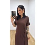 Vestido Manuela Marrom