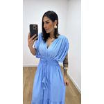 Vestido Tássia Azul Bebê