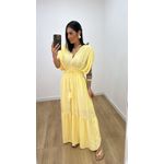 Vestido Tássia Amarelo Manteiga