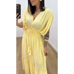 Vestido Tássia Amarelo Manteiga