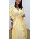 Vestido Tássia Amarelo Manteiga