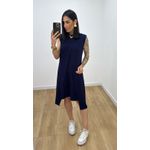 Vestido Maya Azul Marinho